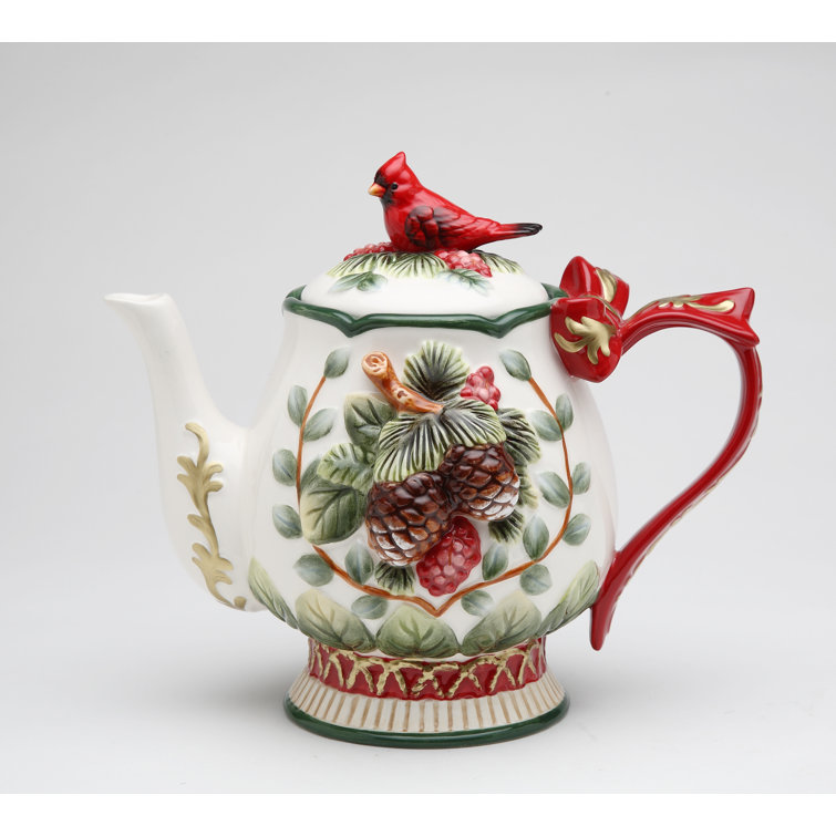 The Holiday Aisle® Evergreen Holiday Teapot & Reviews Wayfair